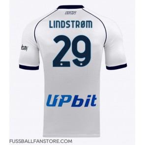 SSC Napoli Jesper Lindstrom #29 Replik Auswärtstrikot 2023-24 Kurzarm